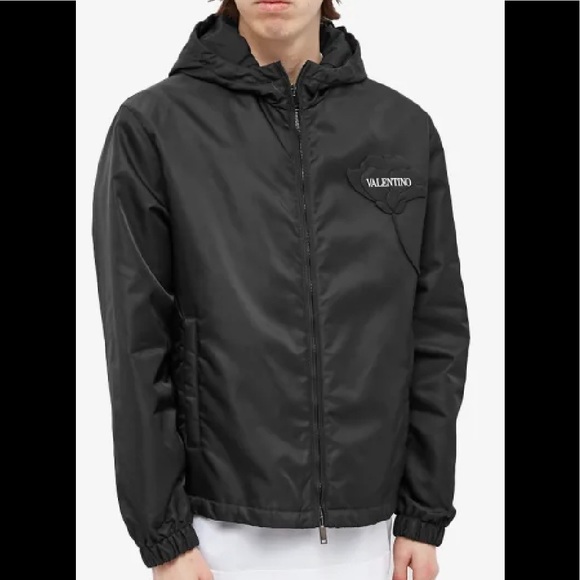 VALENTINO MENS LOGO NYLON WINDBREAKER SIZE 50/L - Picture 3 of 11